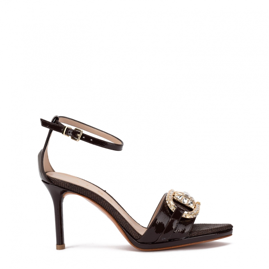 Albano Sandale damă maro cu toc - vezi 1