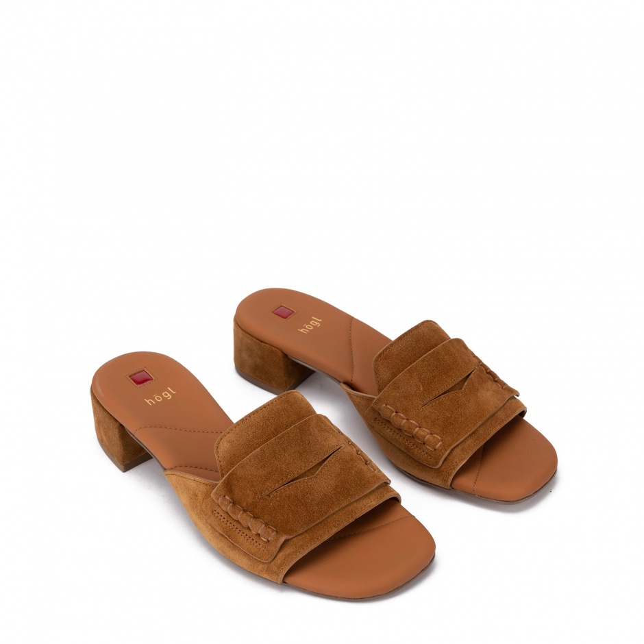 HÖGL Papuci damă maro - vezi 2