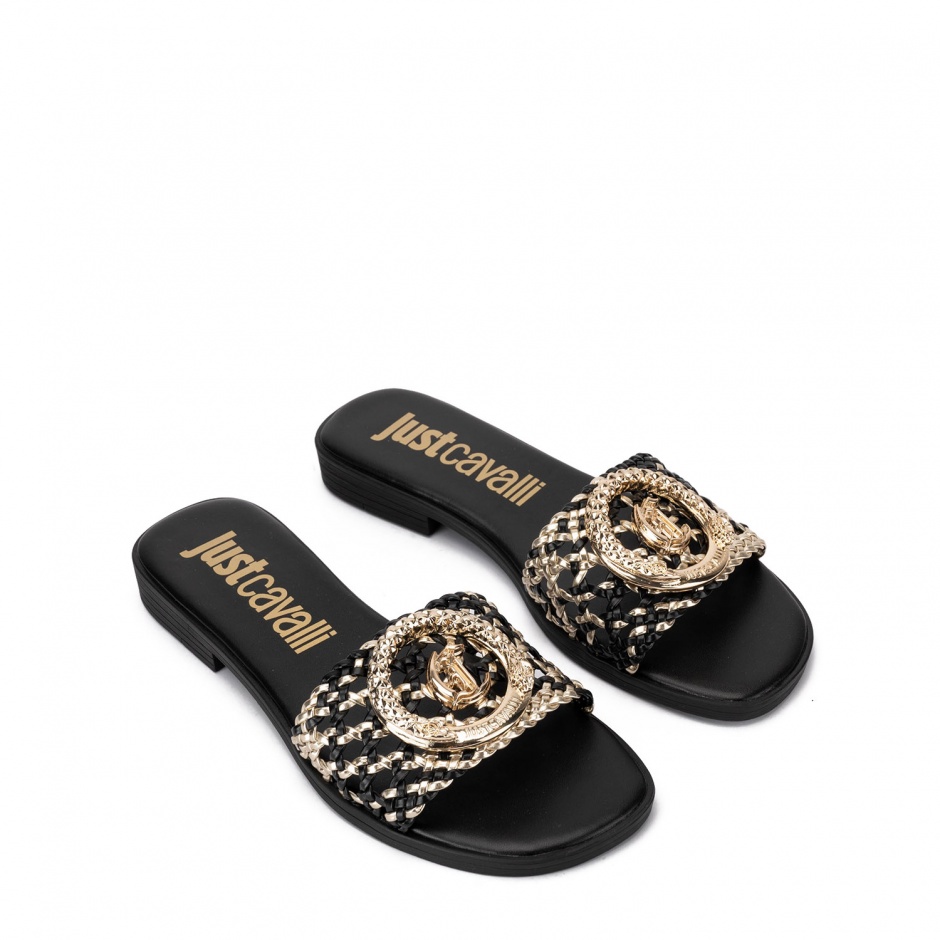 Just Cavalli Papuci damă negri - vezi 2