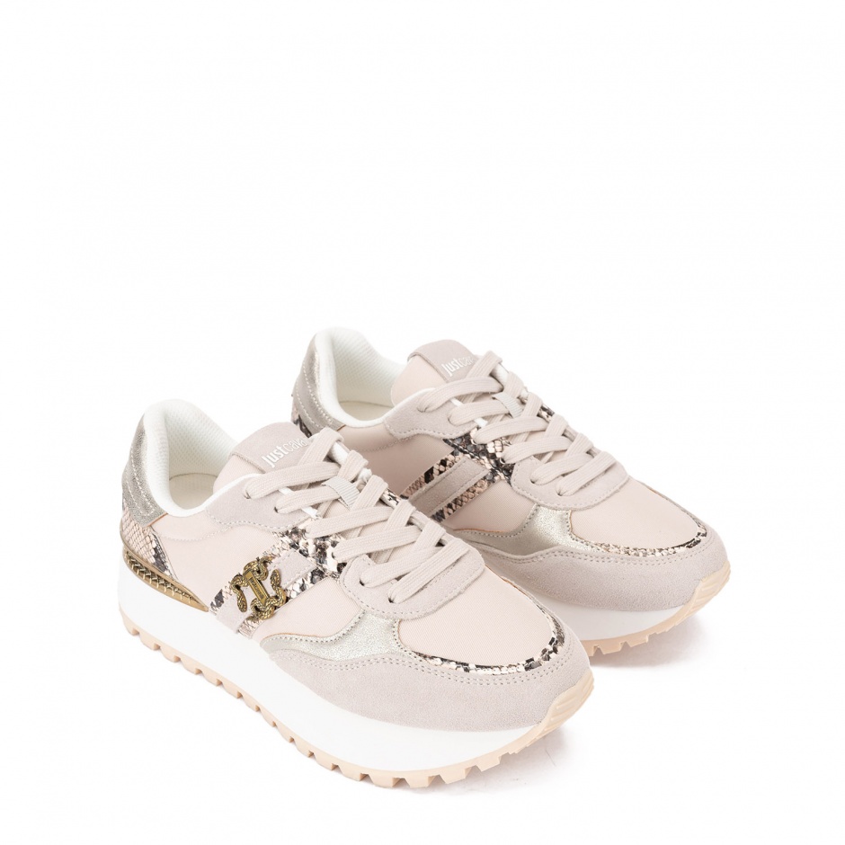 Just Cavalli Sneakers damă bej - vezi 2