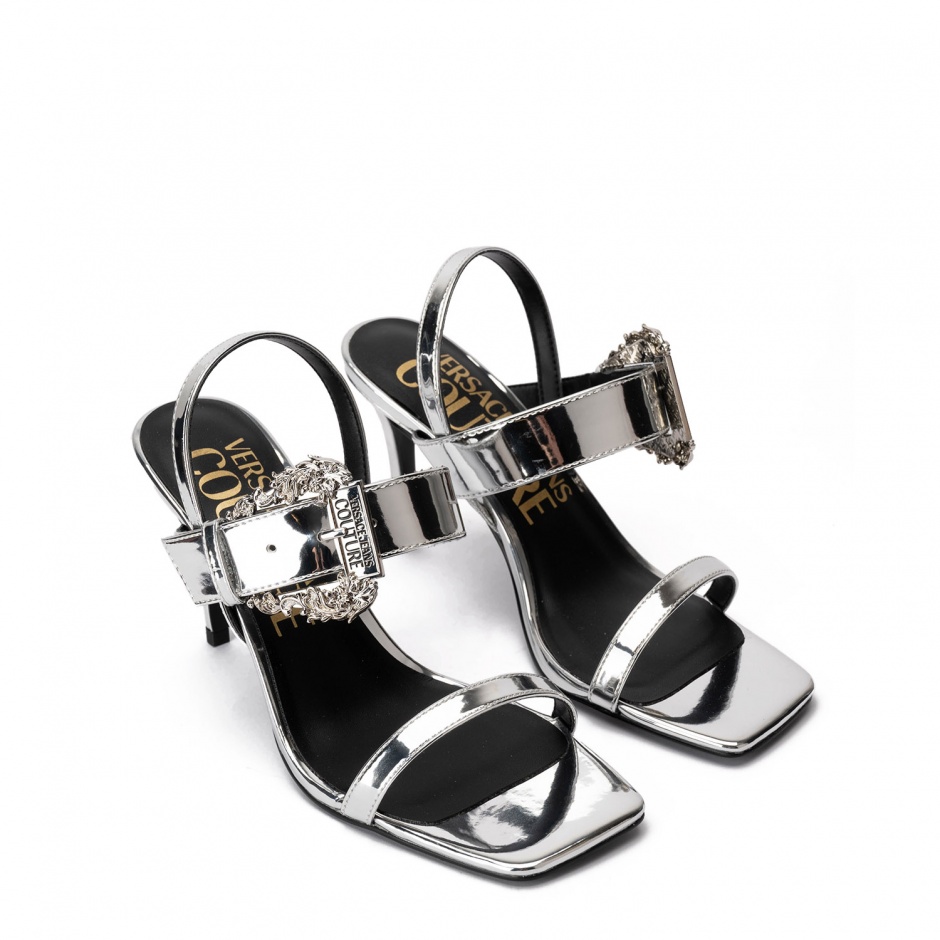 VERSACE JEANS Sandale damă argintii - vezi 2