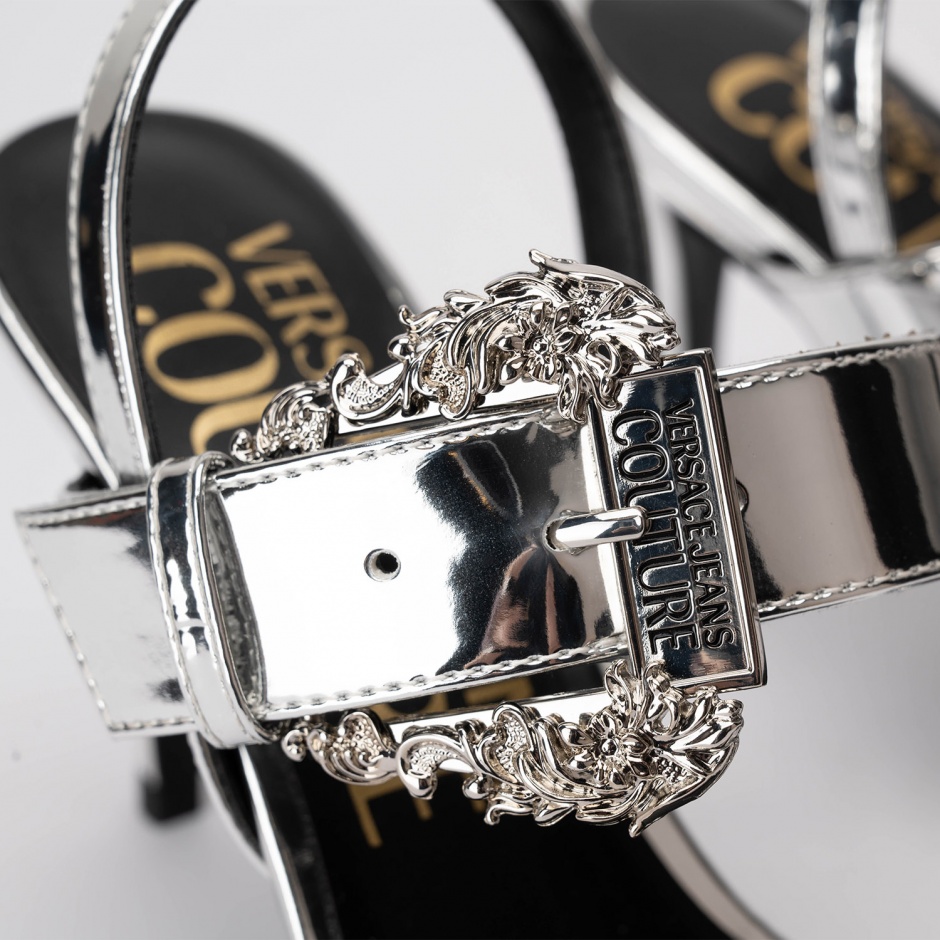 VERSACE JEANS Sandale damă argintii - vezi 3