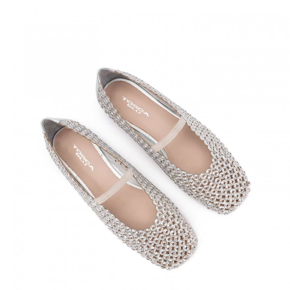 TOSCA BLU Balerini damă argintii Chantilly - vezi 3