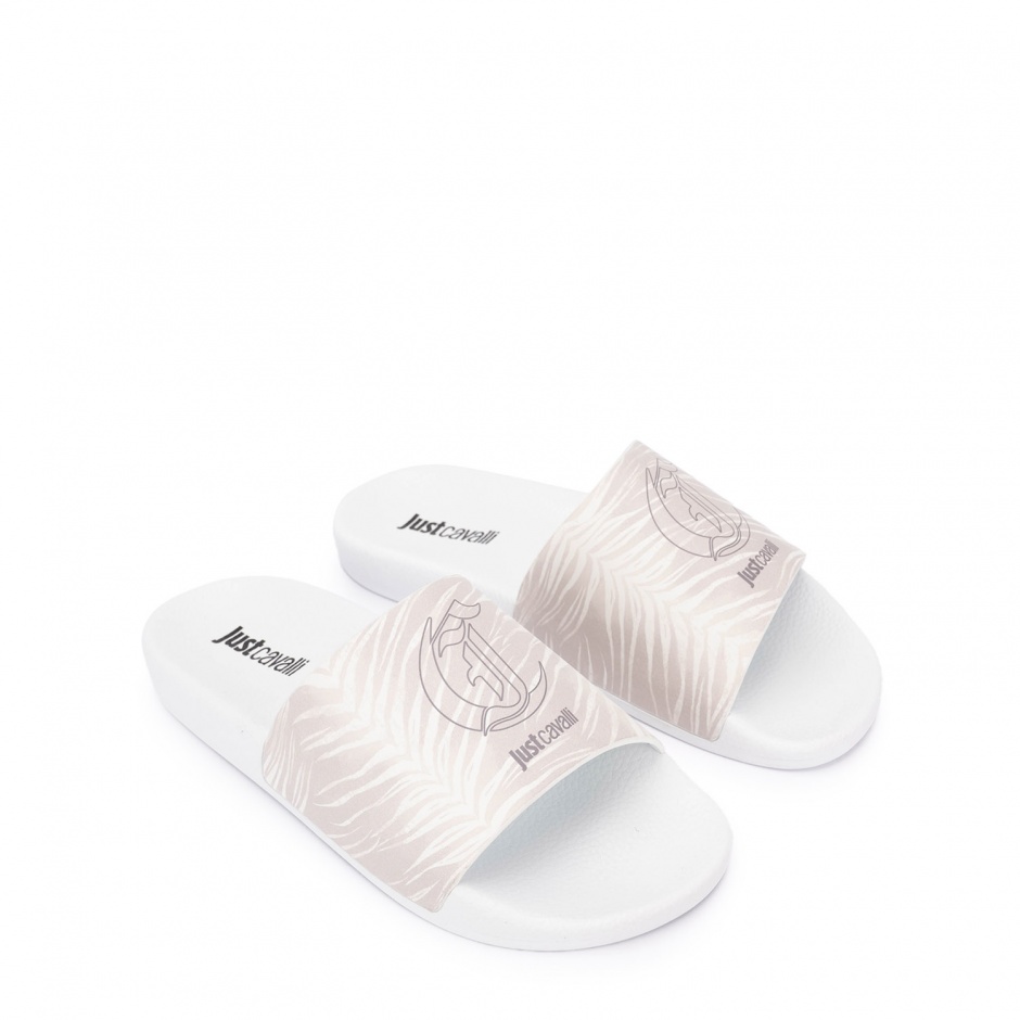 Just Cavalli Papuci damă albi - vezi 2 - Pepina.ro Just Cavalli Papuci damă albi - vezi 2
