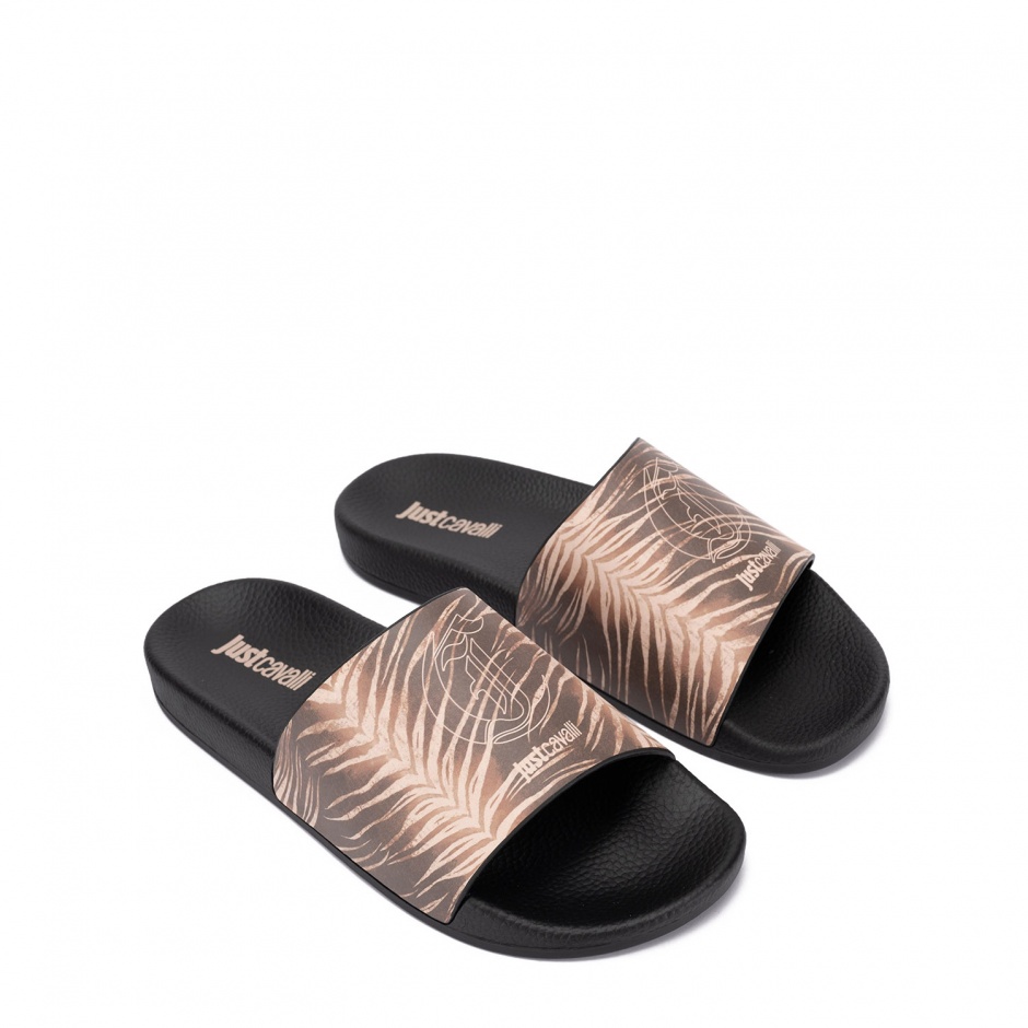 Just Cavalli Papuci damă negri - vezi 2 - Pepina.ro Just Cavalli Papuci damă negri - vezi 2