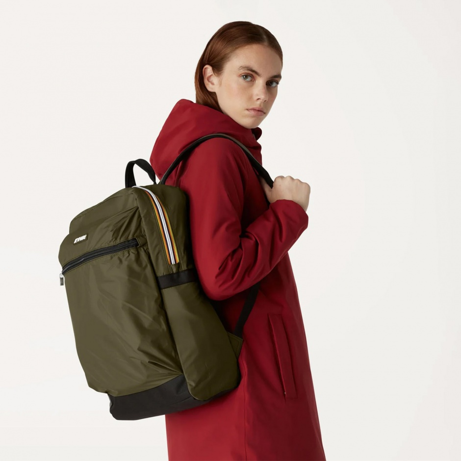 K-WAY Rucsac verde impermeabil Laon - vezi 1