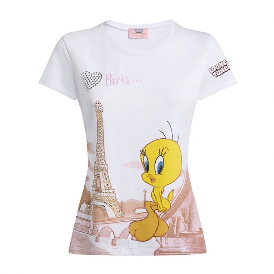 Braccialini Trucou alb damă T-shirt lt - vezi 1