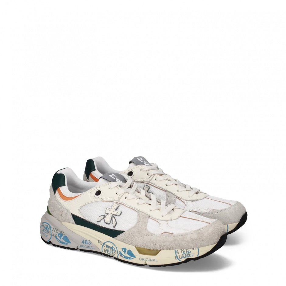 Premiata Sneakers bărbați albi MASE - vezi 2 - Pepina.ro Premiata Sneakers bărbați albi MASE - vezi 2