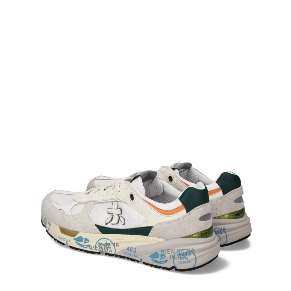 Premiata Sneakers bărbați albi MASE - vezi 3 - Pepina.ro Premiata Sneakers bărbați albi MASE - vezi 3