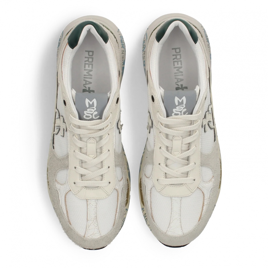 Premiata Sneakers bărbați albi MASE - vezi 4 - Pepina.ro Premiata Sneakers bărbați albi MASE - vezi 4