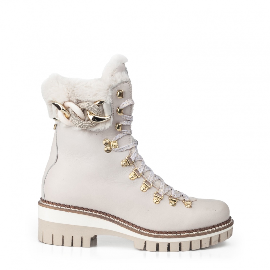 New Italia Shoes Ghete damă albe cu blană Аnna - vezi 1 - Pepina.ro New Italia Shoes Ghete damă albe cu blană Аnna - vezi 1