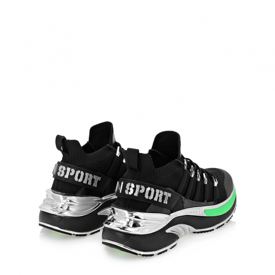 PLEIN SPORT Adidași negre damă RUNNER CHROME SURFER - vezi 3