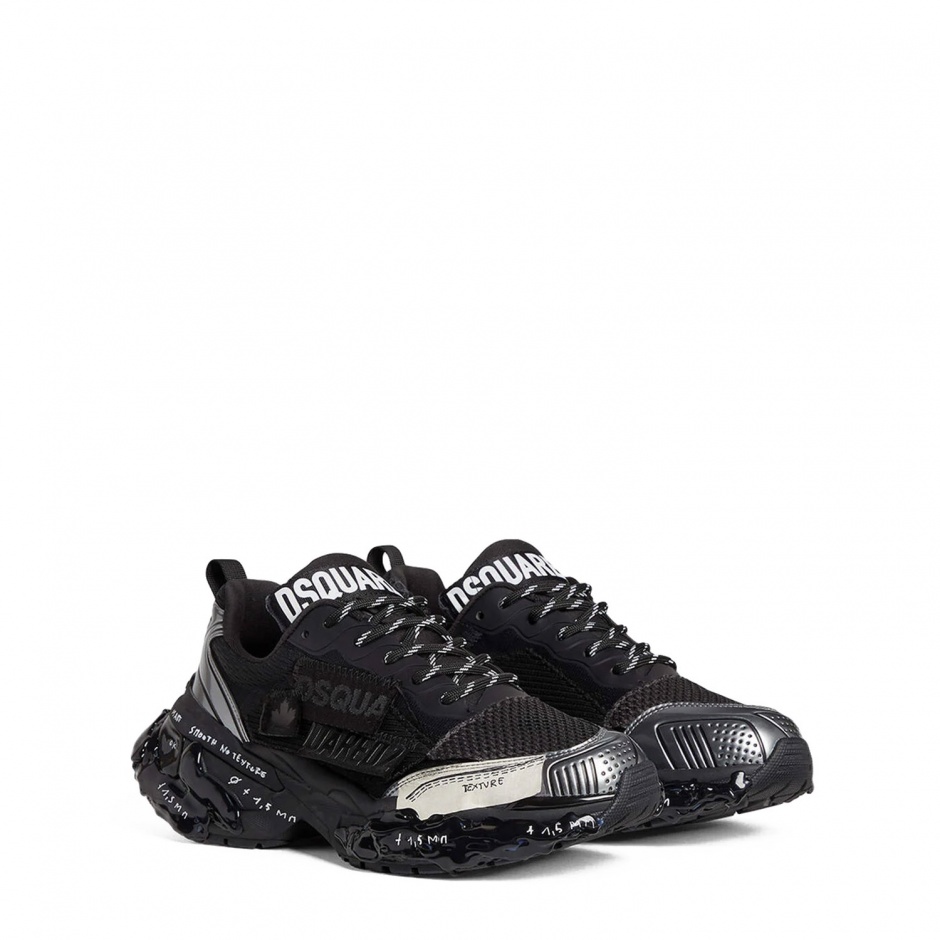 Dsquared2 Adidași negri bărbați Faster - vezi 2