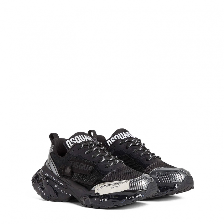 Dsquared2 Adidași negri damă Faster - vezi 2