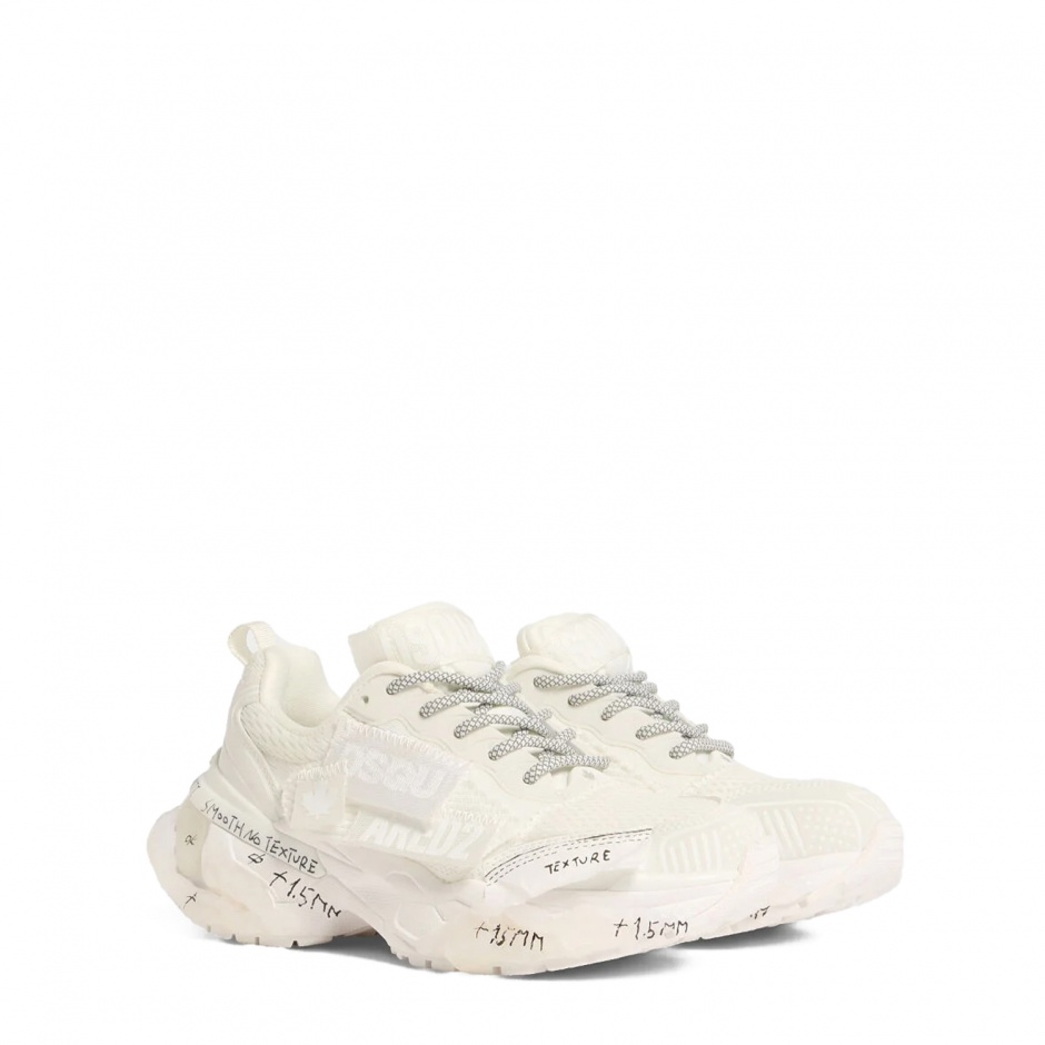 Dsquared2 Pantofi sport damă albi Faster - vezi 2 - Pepina.ro Dsquared2 Pantofi sport damă albi Faster - vezi 2