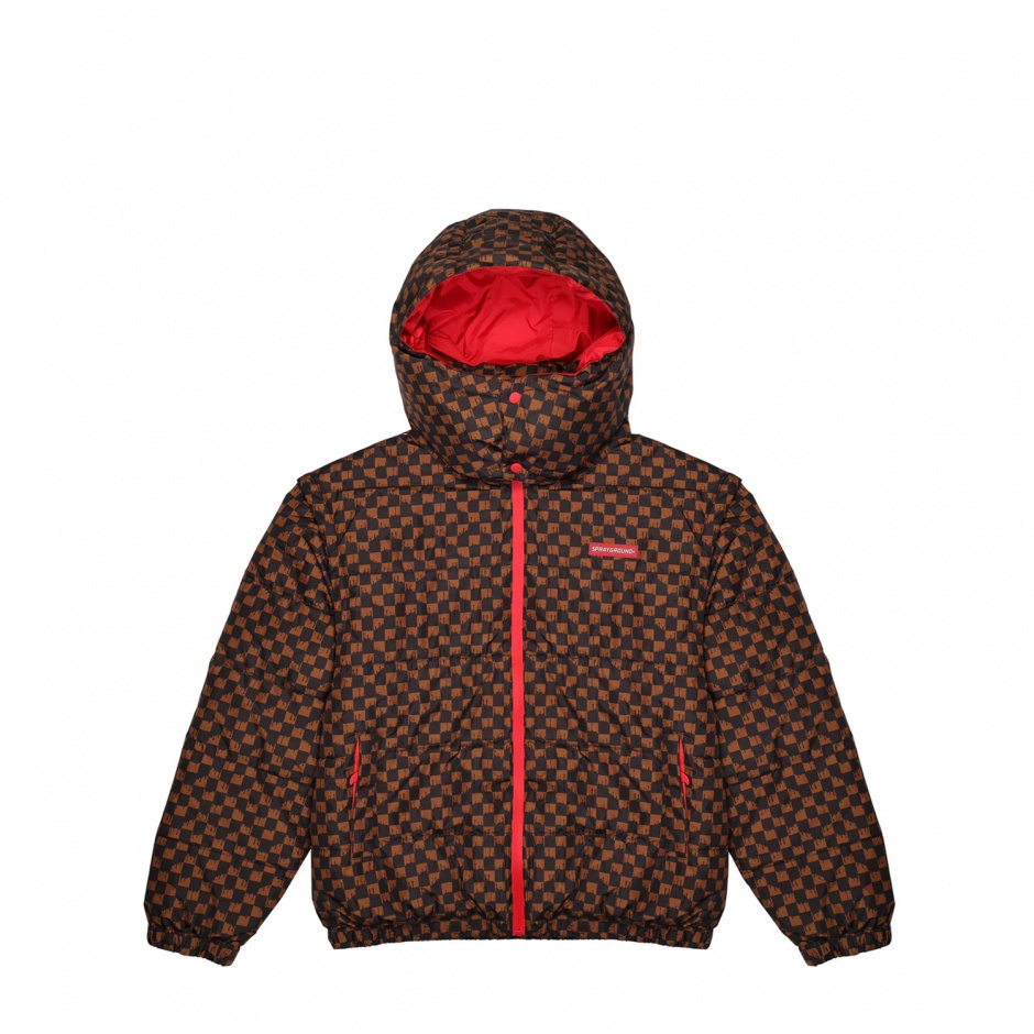 SPRAYGROUND Geacă bărbați, maro, 2-în-1 Drip Check - vezi 1 - Pepina.ro SPRAYGROUND Geacă bărbați, maro, 2-în-1 Drip Check - vezi 1