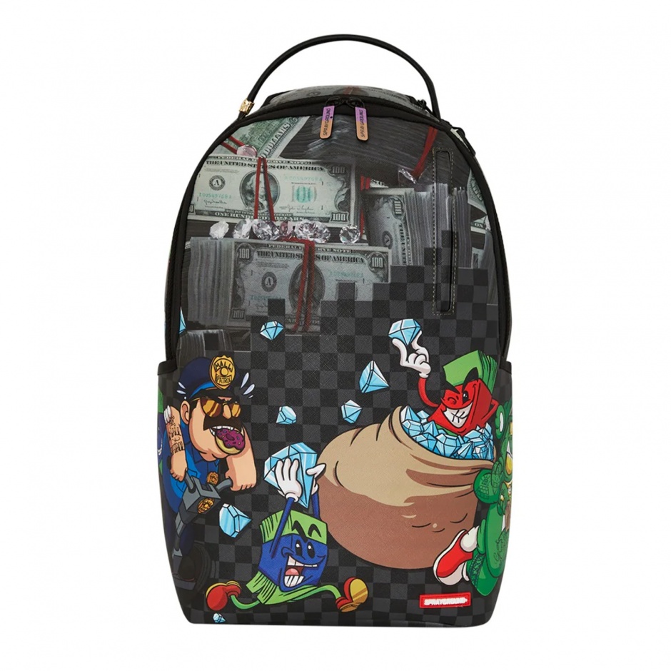 SPRAYGROUND Rucsac MONEY TEAM DIAMOND HEIST - vezi 1