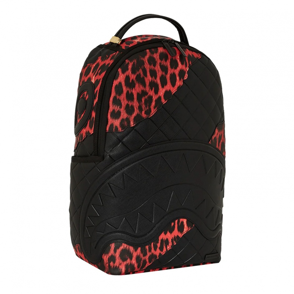 SPRAYGROUND Rucsac RED LEOPARD PUFFER - vezi 2