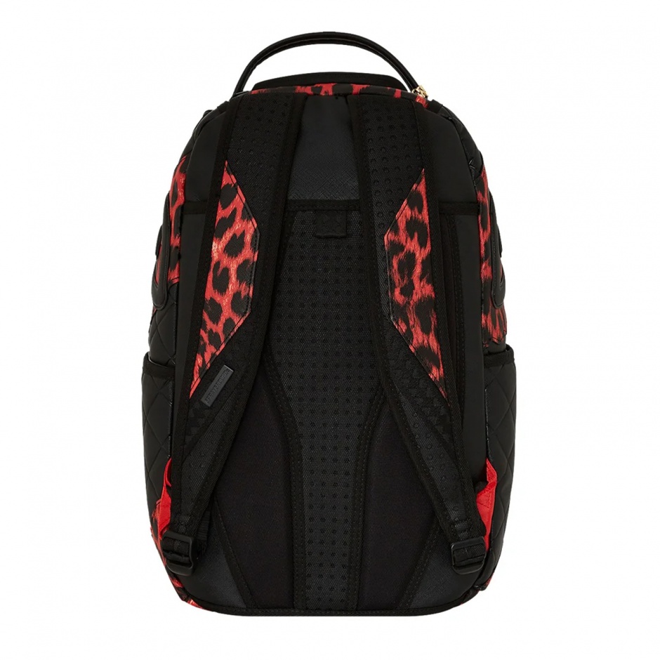 SPRAYGROUND Rucsac RED LEOPARD PUFFER - vezi 3