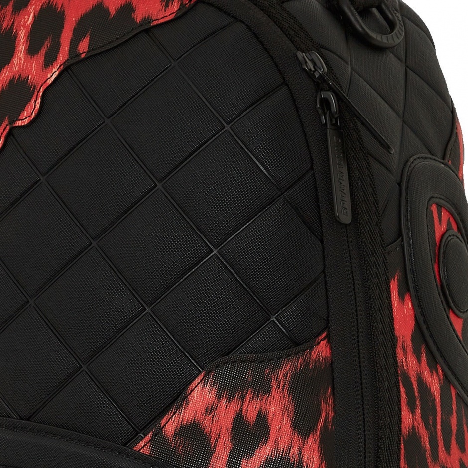 SPRAYGROUND Rucsac RED LEOPARD PUFFER - vezi 4