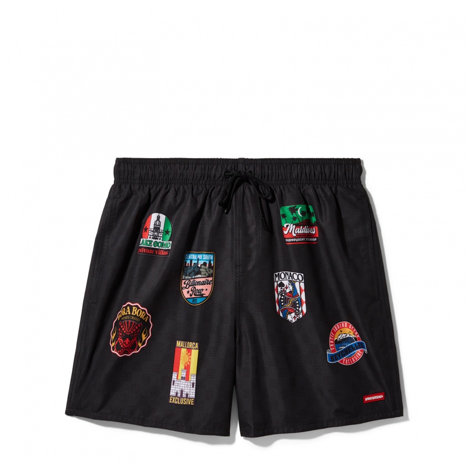 SPRAYGROUND Pantaloni baie tip șort bărbați GLOBAL MOGUL BILLIONAIRE - vezi 1