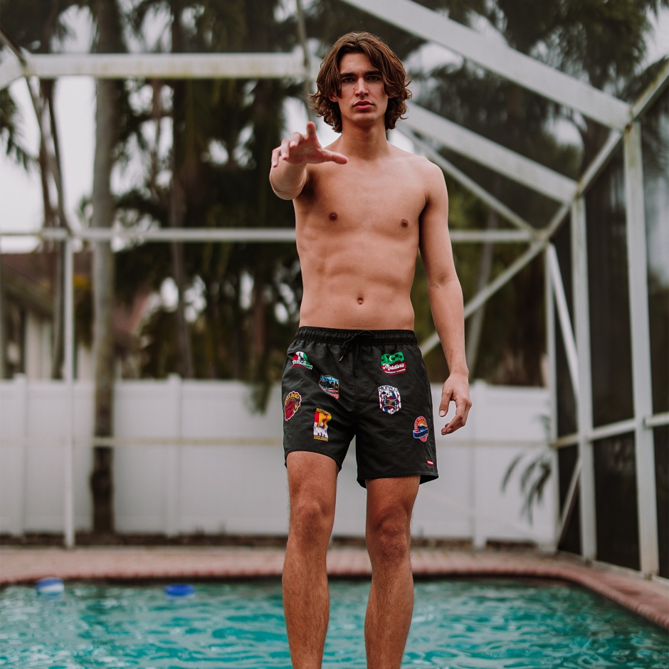 SPRAYGROUND Pantaloni baie tip șort bărbați GLOBAL MOGUL BILLIONAIRE - vezi 3