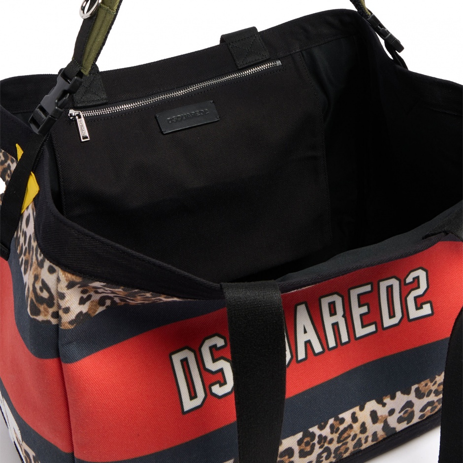 Dsquared2 Geantă damă bumbac Shopper - vezi 4