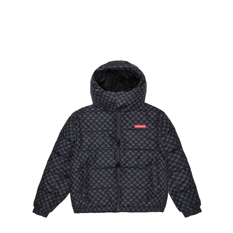 SPRAYGROUND Geacă de copii, gri, 2-în-1 Drip Check - vezi 1