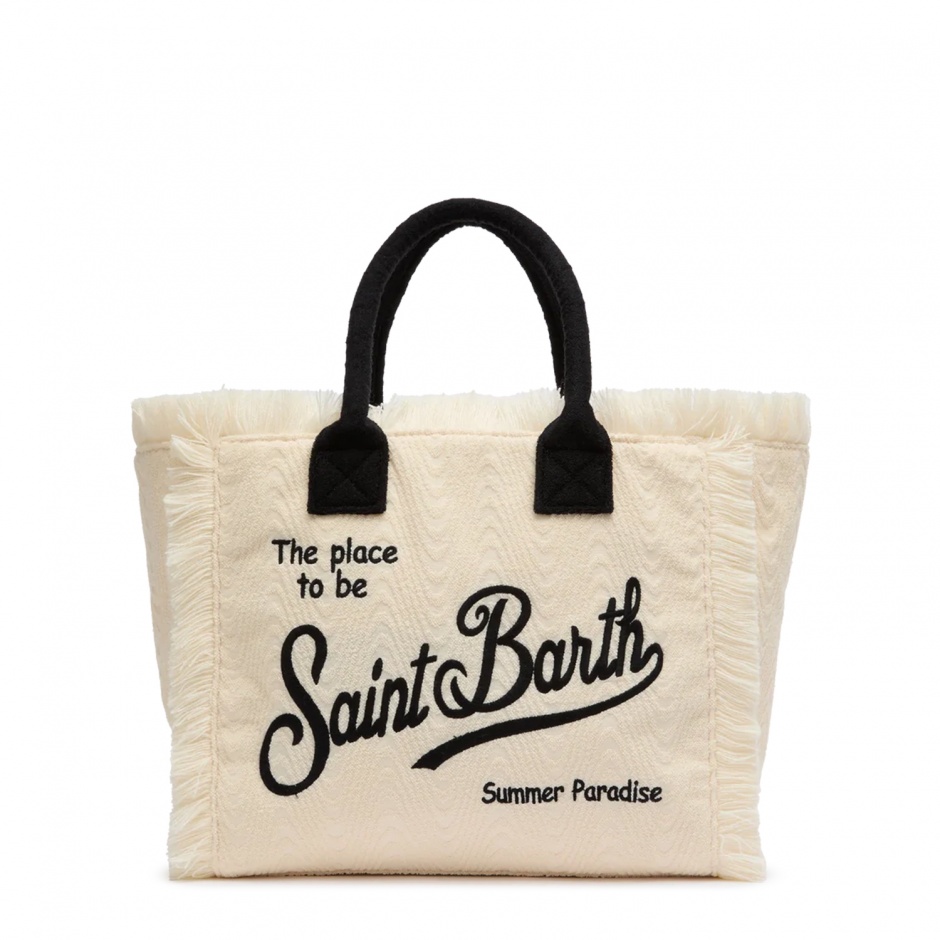 SAINT BARTH Geantă de plajă bej femei - vezi 1