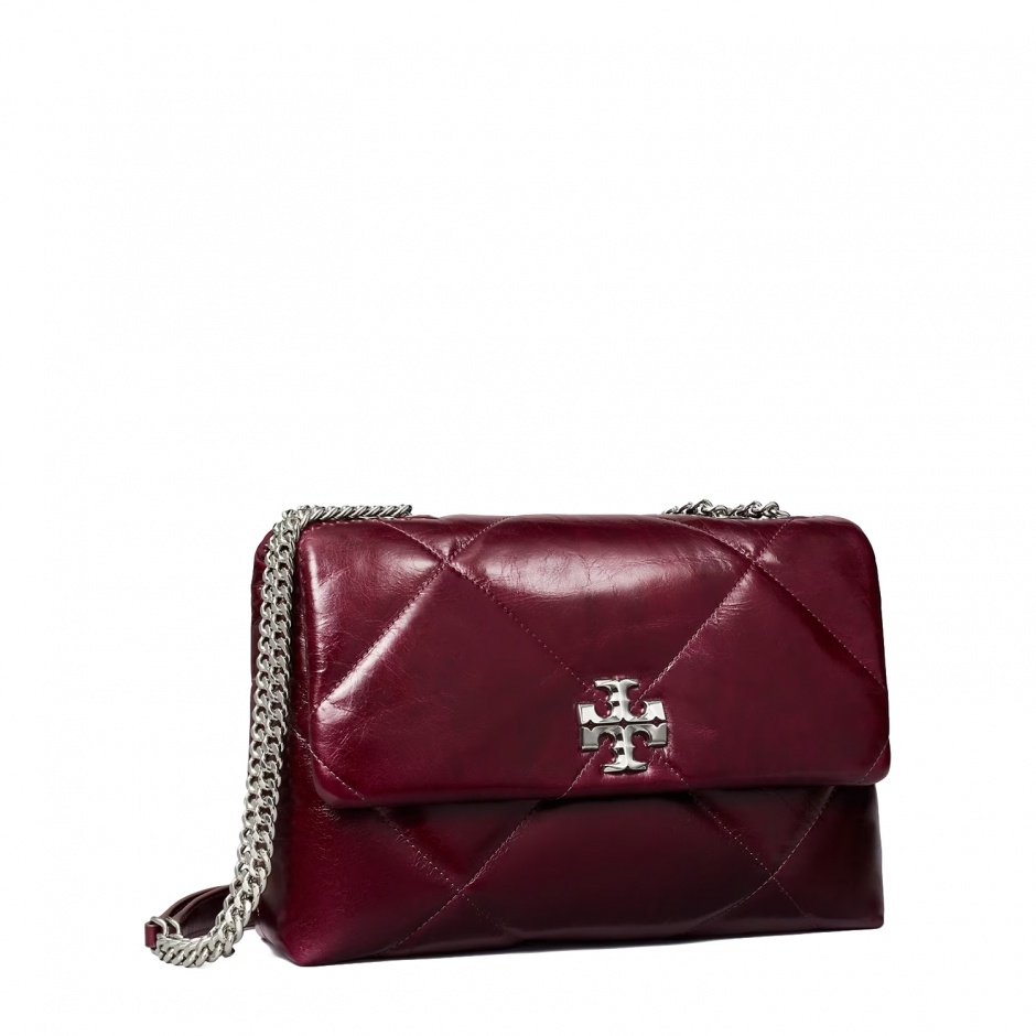 TORY BURCH Geantă damă bordeaux Kira Diamond - vezi 2