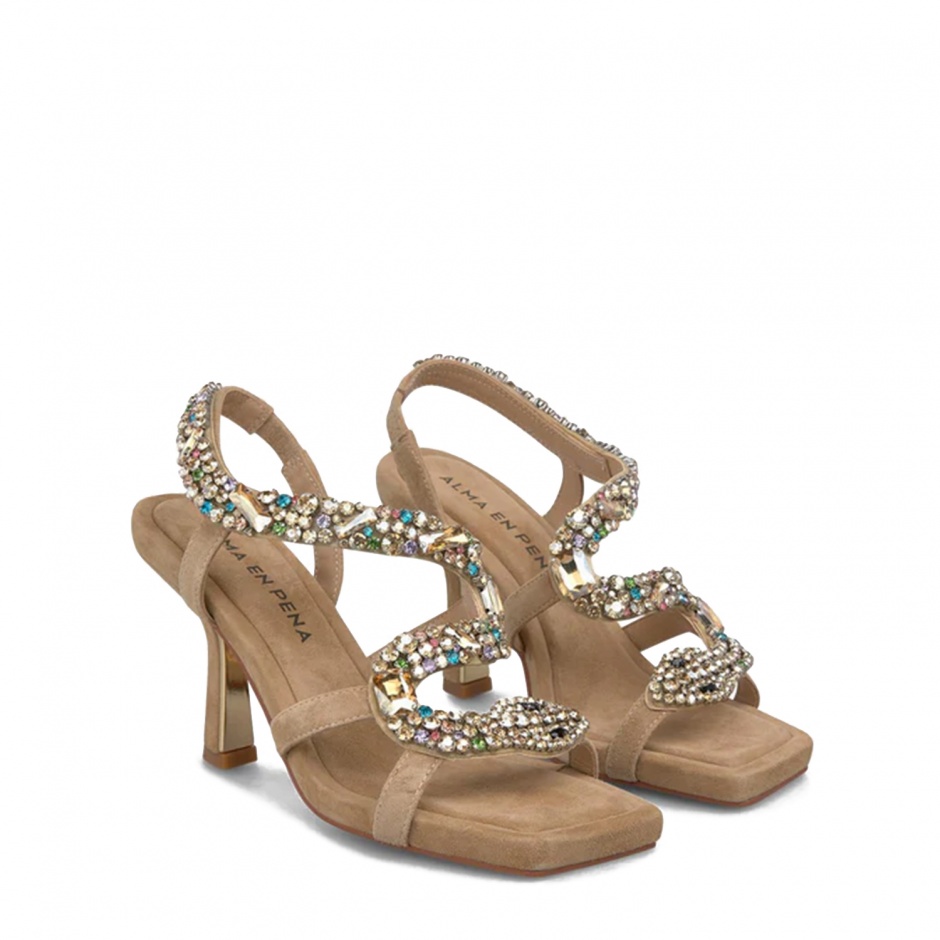 Alma En Pena Sandale damă bej cu pietre - vezi 2