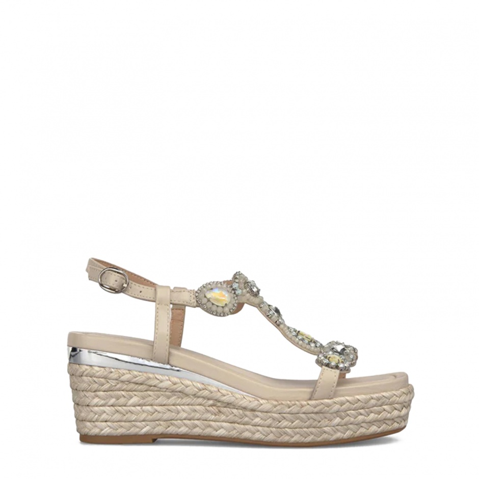 Alma En Pena Sandale damă bej cu platformă - vezi 1