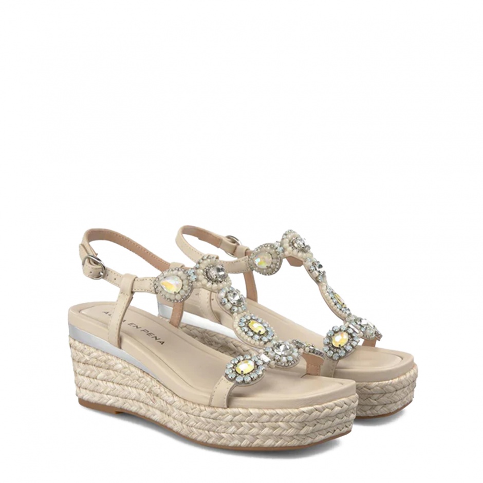 Alma En Pena Sandale damă bej cu platformă - vezi 2