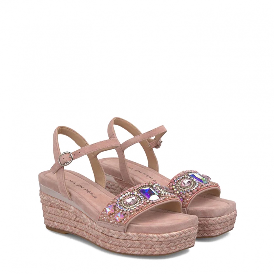 Alma En Pena Sandale damă roz cu strasuri - vezi 2