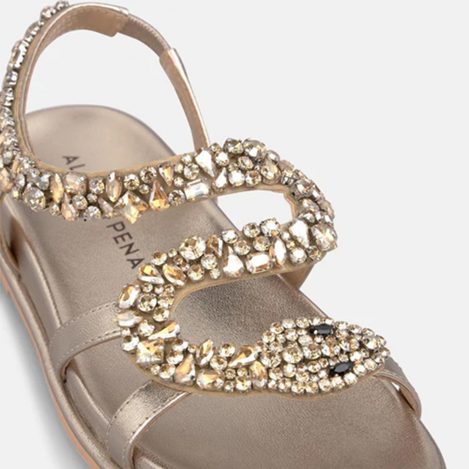 ALMA EN PENA Sandale damă aurii - vezi 4