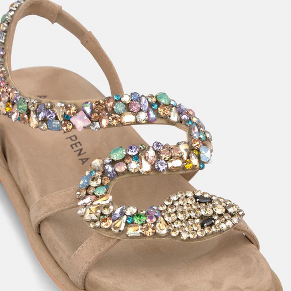 ALMA EN PENA Sandale damă bej - vezi 4