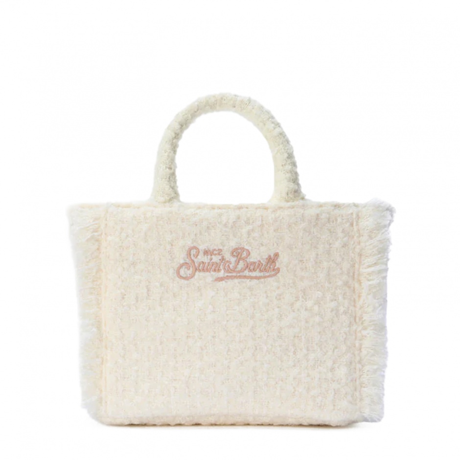 SAINT BARTH Geantă damă albă Vanity Tweed - vezi 4 - Pepina.ro SAINT BARTH Geantă damă albă Vanity Tweed - vezi 4