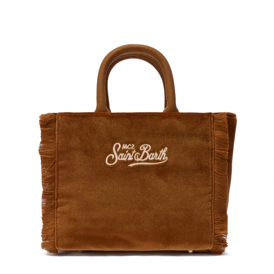 SAINT BARTH Geantă damă maro Vanity Tweed - vezi 3 - Pepina.ro SAINT BARTH Geantă damă maro Vanity Tweed - vezi 3