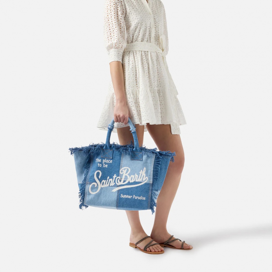 SAINT BARTH Geantă Vanity denim - vezi 3