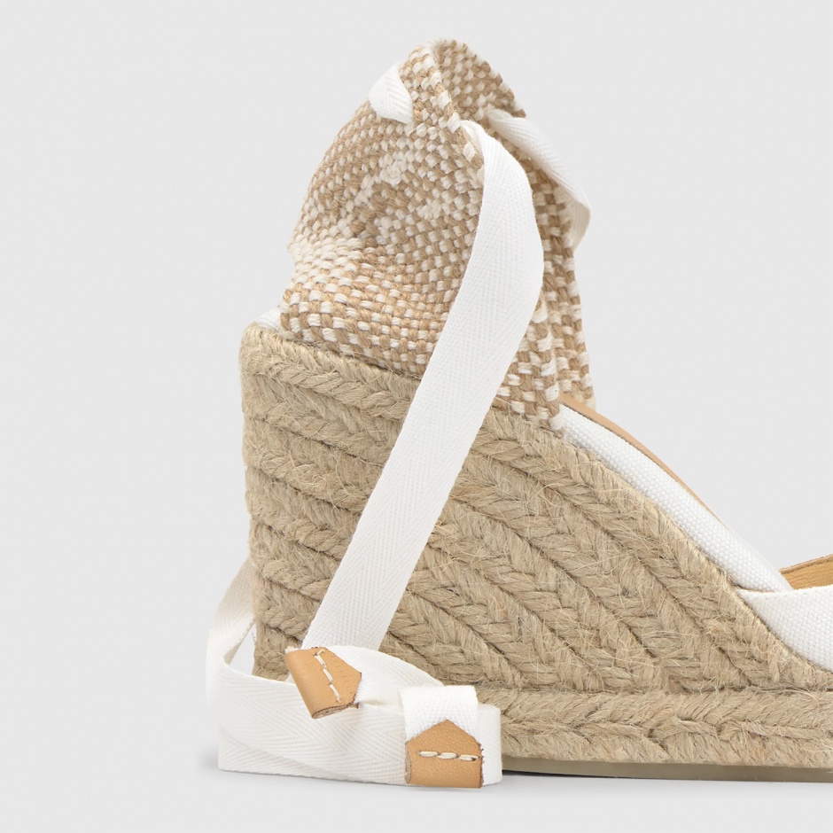 Castaner Espadrile damă albe - vezi 4