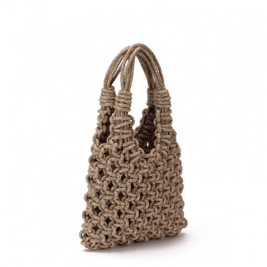 PAOLA FIORENZA Pungă damă aurie cu pietre - vezi 2