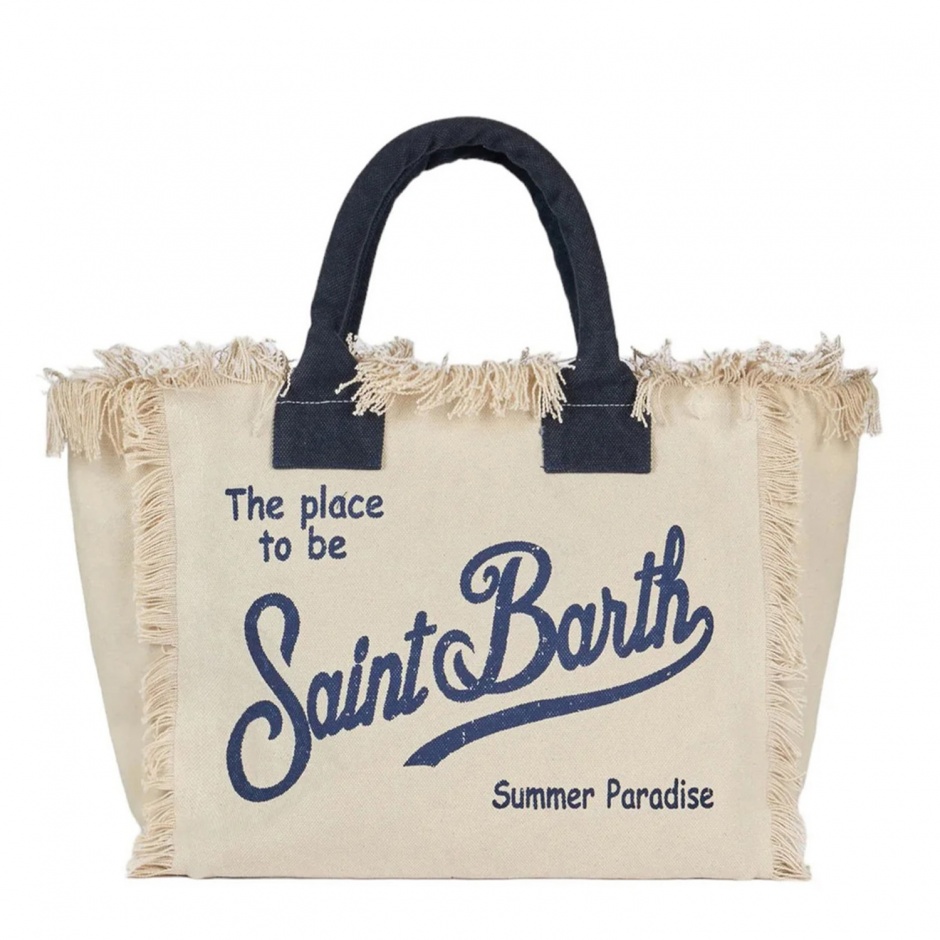 SAINT BARTH Geantă de plajă bej femei Vanity - vezi 1