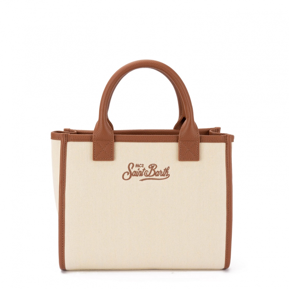 SAINT BARTH Geantă damă bej Vanity - vezi 3