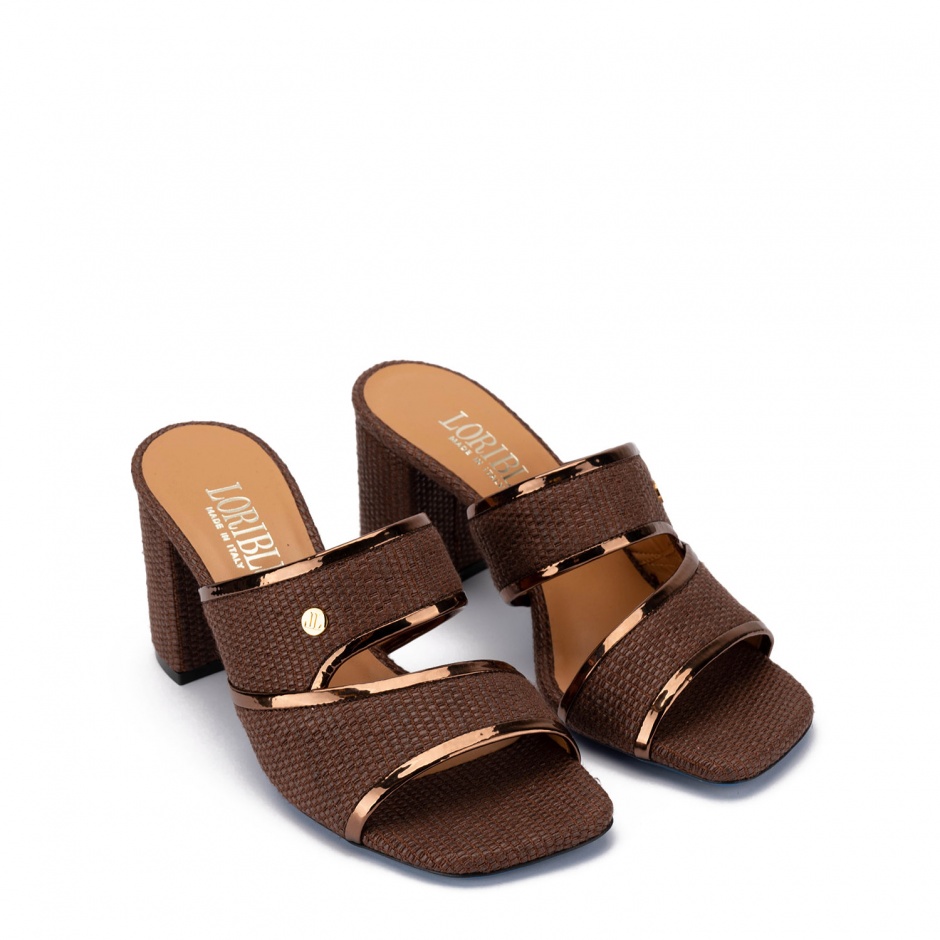 Loriblu Papuci damă maro cu toc - vezi 2