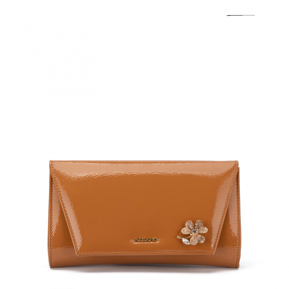 Albano Geantă damă maro lăcuită - vezi 1