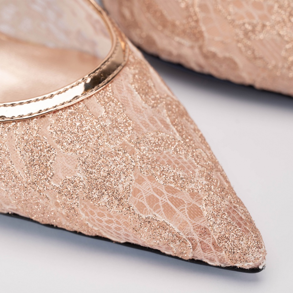 Loriblu Pantofi damă roz din dantelă - vezi 4