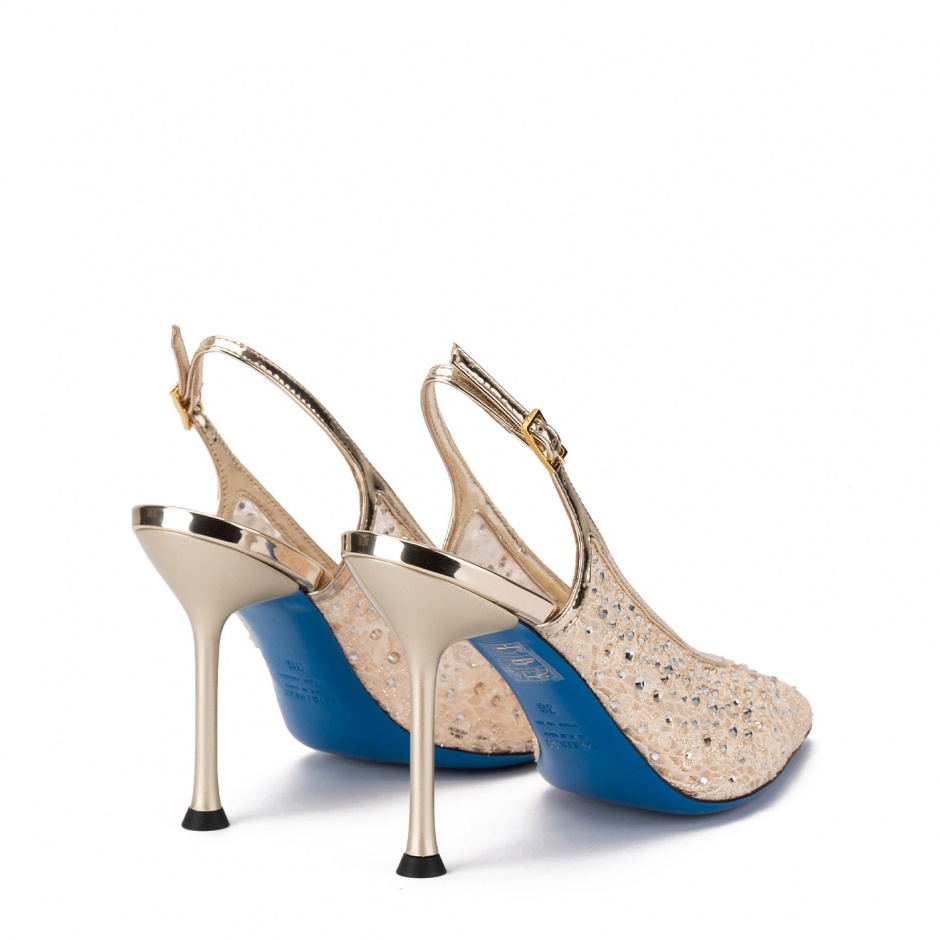 Loriblu Pantofi damă aurii cu cristale - vezi 3