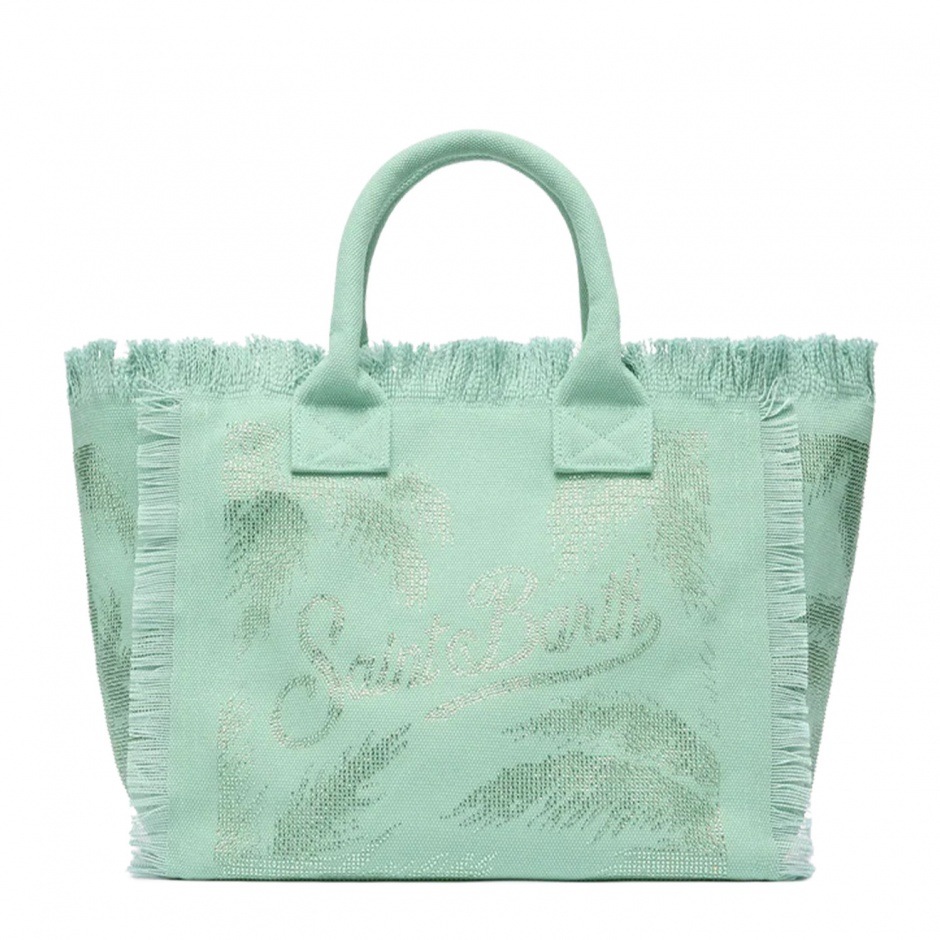 SAINT BARTH Geantă de plajă verde Vanity - vezi 1