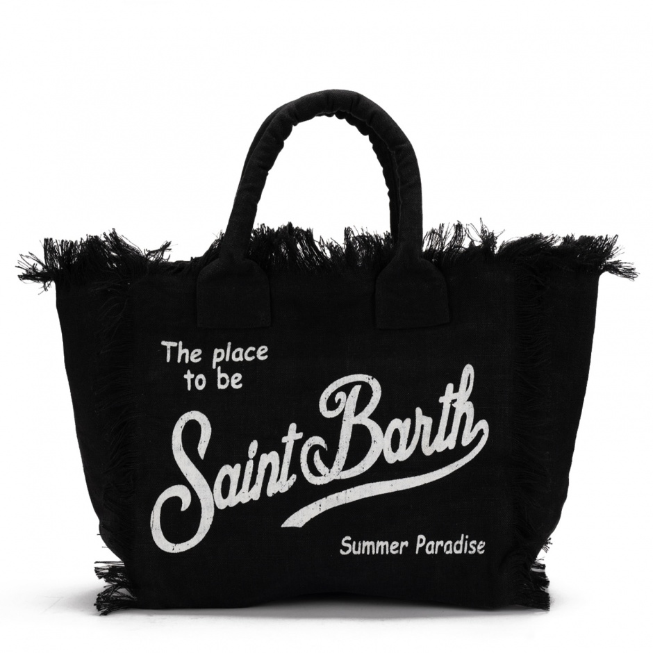 SAINT BARTH Geantă plajă neagră Vanity - vezi 1