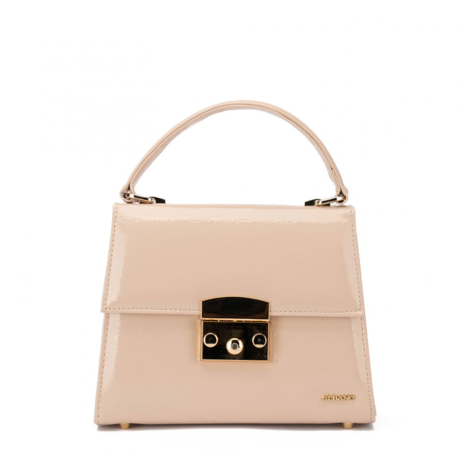 Albano Geantă damă bej lăcuită - vezi 1